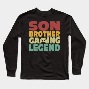 Christmas Gift For Gaming Teenage Boys & Kids Gamer Brother Long Sleeve T-Shirt